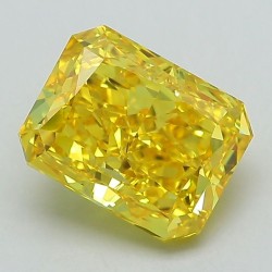 Diament laboratoryjny o barwie fantazyjnej radiant, 2.51ct, VVS2, Fancy Vivid Yellow, IGI LG593366312