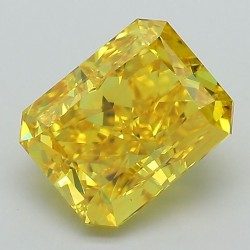 Diament laboratoryjny o barwie fantazyjnej radiant, 2.64ct, VVS2, Fancy Vivid Yellow, IGI LG593367312