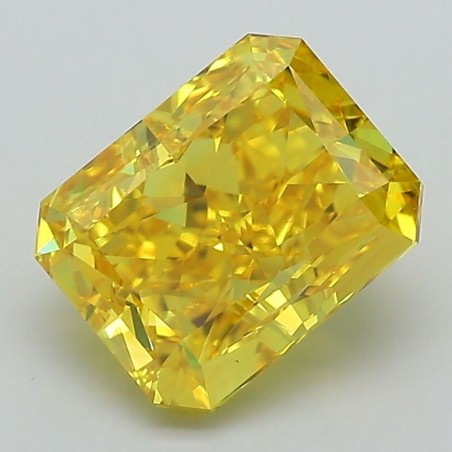 Diament laboratoryjny o barwie fantazyjnej radiant, 2.64ct, VVS2, Fancy Vivid Yellow, IGI LG593367312