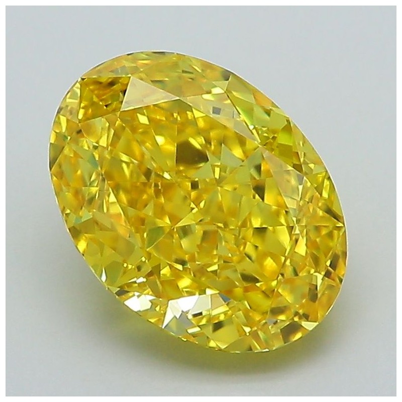 Diament laboratoryjny o barwie fantazyjnej szlif owalny, 2.5ct, VVS2, Fancy Vivid Yellow, IGI LG592365618 Diament laboratoryjny o barwie fantazyjnej szlif owalny, 2.5ct, VVS2, Fancy Vivid Yellow, IGI LG592365618