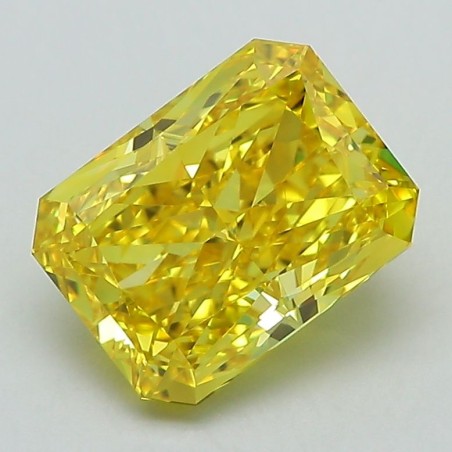 Diament laboratoryjny o barwie fantazyjnej radiant, 2.31ct, VVS1, Fancy Vivid Yellow, IGI LG592365633