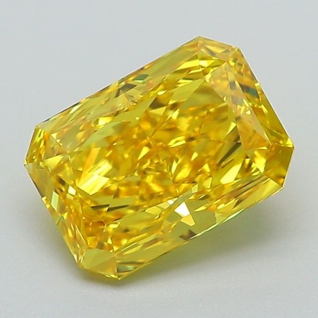 Diament laboratoryjny o barwie fantazyjnej radiant, 2.56ct, VVS2, Fancy Vivid Yellow, IGI LG586341582