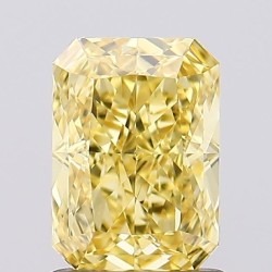 Diament laboratoryjny o barwie fantazyjnej radiant, 1.24ct, VVS2, Fancy Vivid Yellow, IGI LG683521876