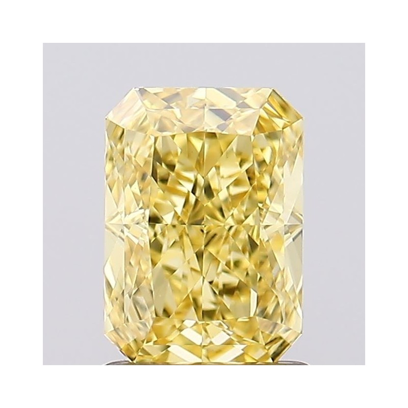 Diament laboratoryjny o barwie fantazyjnej radiant, 1.24ct, VVS2, Fancy Vivid Yellow, IGI LG683521876
