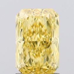 Diament laboratoryjny o barwie fantazyjnej radiant, 1.28ct, VVS2, Fancy Vivid Yellow, IGI LG681518259