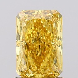 Diament laboratoryjny o barwie fantazyjnej radiant, 1.25ct, VVS2, Fancy Vivid Yellow, IGI LG681568011