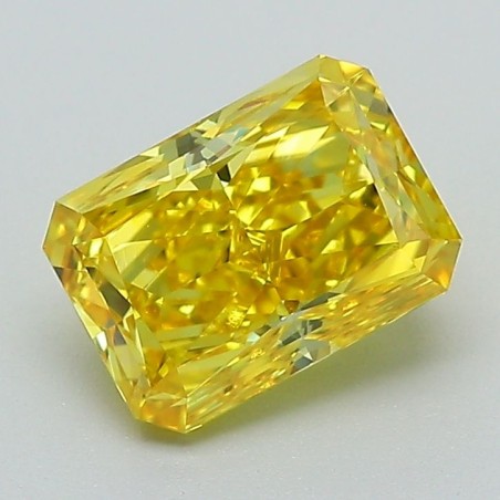 Diament laboratoryjny o barwie fantazyjnej radiant, 1.61ct, VVS2, Fancy Vivid Yellow, IGI LG584356660