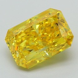 Diament laboratoryjny o barwie fantazyjnej radiant, 1.91ct, VVS2, Fancy Vivid Yellow, IGI LG584356610