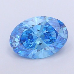 Diament laboratoryjny o barwie fantazyjnej szlif owalny, 3ct, VVS2, Fancy Vivid Blue, IGI LG715554658