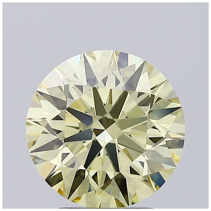 Diament laboratoryjny o barwie fantazyjnej szlif okrągły, 3ct, VVS2, Fancy Yellow, IGI LG691579029