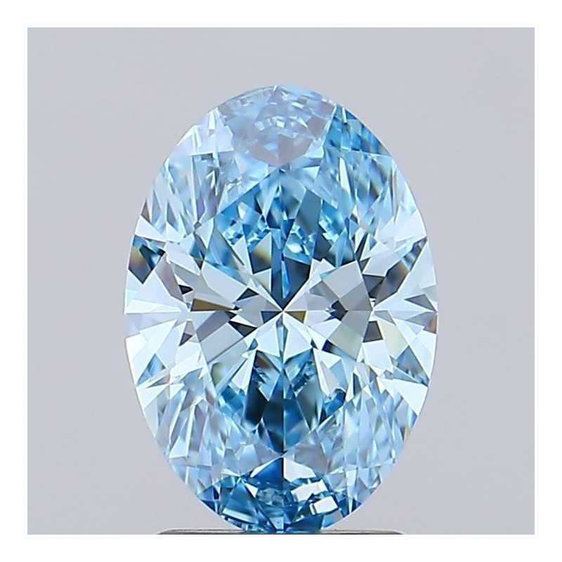 Diament laboratoryjny o barwie fantazyjnej szlif owalny, 2ct, VVS1, Fancy Vivid Blue, IGI LG691578997
