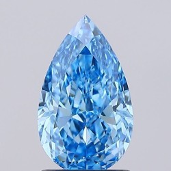 Diament laboratoryjny o barwie fantazyjnej szlif gruszkowy, 1.65ct, VVS2, Fancy Vivid Blue, IGI LG739523851