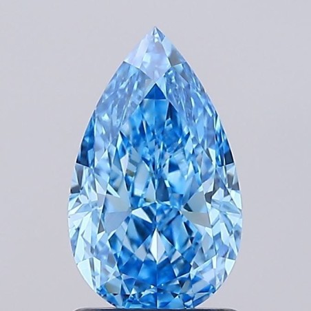 Diament laboratoryjny o barwie fantazyjnej szlif gruszkowy, 1.65ct, VVS2, Fancy Vivid Blue, IGI LG739523851