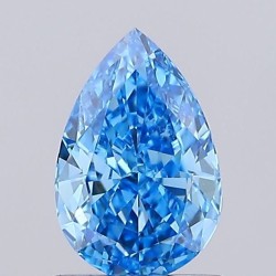 Diament laboratoryjny o barwie fantazyjnej szlif gruszkowy, 1ct, VVS2, Fancy Vivid Blue, IGI LG739541328