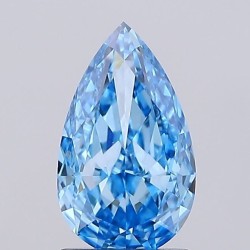 Diament laboratoryjny o barwie fantazyjnej szlif gruszkowy, 1.55ct, VVS2, Fancy Vivid Blue, IGI LG739523849