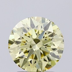 Diament laboratoryjny o barwie fantazyjnej szlif okrągły, 2ct, VVS2, Fancy Intense Yellow, IGI LG692583507