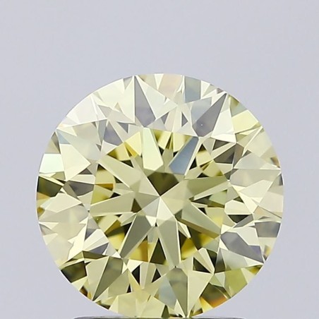 Diament laboratoryjny o barwie fantazyjnej szlif okrągły, 2ct, VVS2, Fancy Intense Yellow, IGI LG692583507