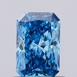 Diament laboratoryjny o barwie fantazyjnej radiant, 0.74ct, VVS2, Fancy Vivid Blue, IGI LG692583265