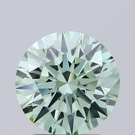 Diament laboratoryjny o barwie fantazyjnej szlif okrągły, 2.06ct, VVS1, Fancy Vivid Green, IGI LG692583506