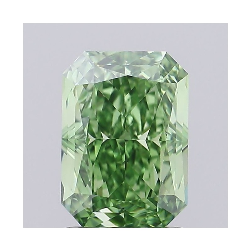 Diament laboratoryjny o barwie fantazyjnej radiant, 1.53ct, VVS2, Fancy Vivid Green, IGI LG692534154