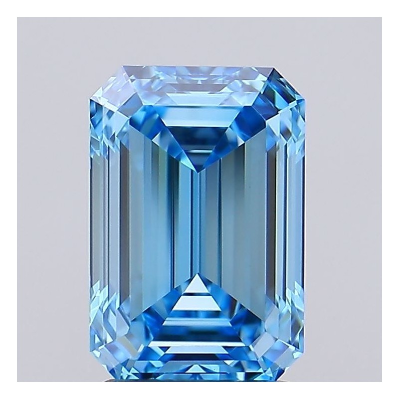 Diament laboratoryjny o barwie fantazyjnej szlif szmaragdowy, 2.04ct, VVS2, Fancy Vivid Blue, IGI LG692583775