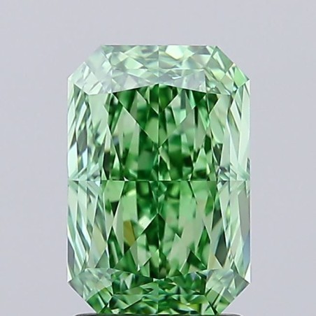 Diament laboratoryjny o barwie fantazyjnej radiant, 2.09ct, IF, Fancy Vivid Green, IGI LG692534153