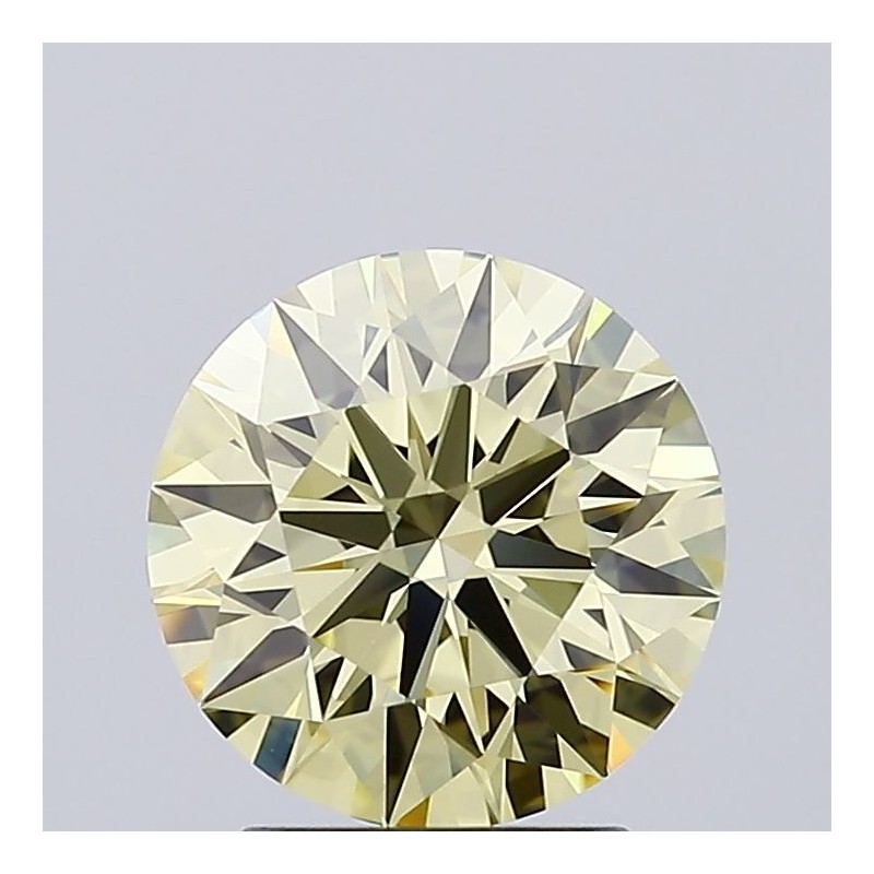 Diament laboratoryjny o barwie fantazyjnej szlif okrągły, 2.03ct, VVS1, Fancy Intense Yellow, IGI LG692583512