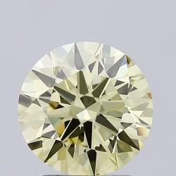 Diament laboratoryjny o barwie fantazyjnej szlif okrągły, 2.04ct, VVS1, Fancy Yellow, IGI LG692583504