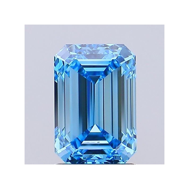 Diament laboratoryjny o barwie fantazyjnej szlif szmaragdowy, 1.57ct, VVS1, Fancy Vivid Blue, IGI LG692598427 Diament laboratoryjny o barwie fantazyjnej szlif szmaragdowy, 1.57ct, VVS1, Fancy Vivid Blue, IGI LG692598427