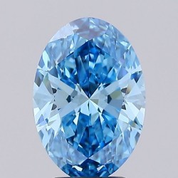 Diament laboratoryjny o barwie fantazyjnej szlif owalny, 2ct, VVS2, Fancy Vivid Blue, IGI LG692598428