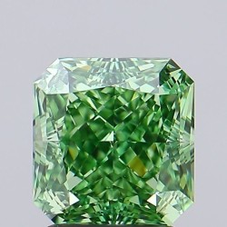 Diament laboratoryjny o barwie fantazyjnej szlif radiant kawadratowy, 2.08ct, VVS1, Fancy Vivid Green, IGI LG692598429