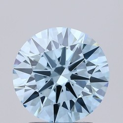 Diament laboratoryjny o barwie fantazyjnej szlif okrągły, 2.07ct, VVS1, Fancy Vivid Blue, IGI LG692594045