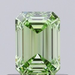 Diament laboratoryjny o barwie fantazyjnej szlif szmaragdowy, 0.55ct, VVS1, Fancy Intense Green, IGI LG692594105