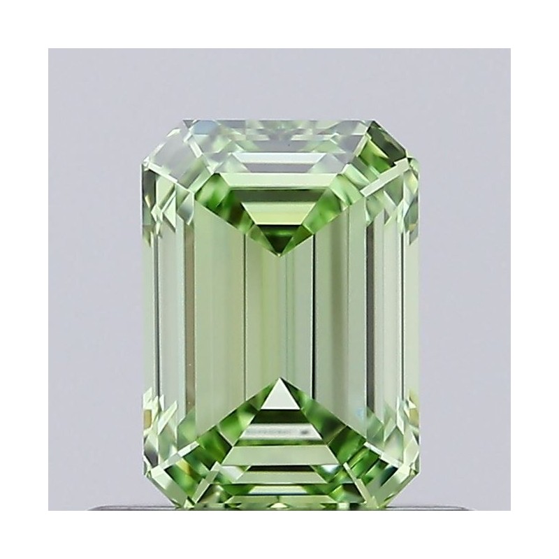 Diament laboratoryjny o barwie fantazyjnej szlif szmaragdowy, 0.55ct, VVS1, Fancy Intense Green, IGI LG692594105