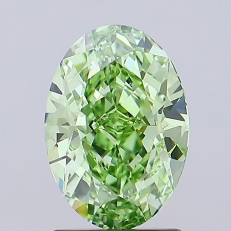 Diament laboratoryjny o barwie fantazyjnej szlif owalny, 2.07ct, VVS1, Fancy Vivid Green, IGI LG692598430