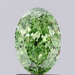 Diament laboratoryjny o barwie fantazyjnej szlif owalny, 2.03ct, VVS1, Fancy Vivid Green, IGI LG692594048