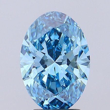 Diament laboratoryjny o barwie fantazyjnej szlif owalny, 3ct, VVS1, Fancy Vivid Blue, IGI LG692598441