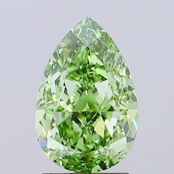 Diament laboratoryjny o barwie fantazyjnej szlif gruszkowy, 2.51ct, IF, Fancy Vivid Green, IGI LG693539956