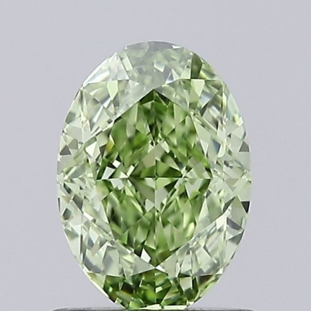 Diament laboratoryjny o barwie fantazyjnej szlif owalny, 1.05ct, IF, Fancy Vivid Green, IGI LG692594055