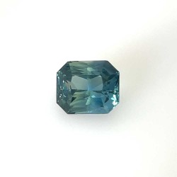Szafir szlif szmaragdowy, 2.75 ct, TEAL, GIA 1508453666
