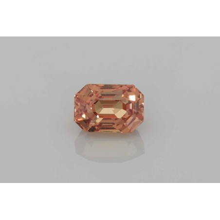 Szafir szlif szmaragdowy, 1.06 ct, ORANGE, GIA 3515463090