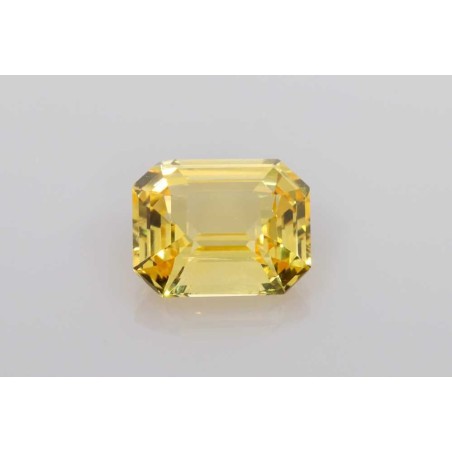 Szafir szlif szmaragdowy, 3.19 ct, YELLOW, GIA 2235470768