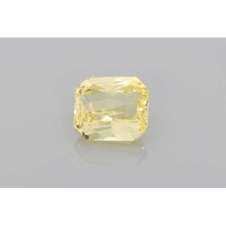 Szafir szlif ośmiokątny, 4 ct, YELLOW, GIA 6511498464