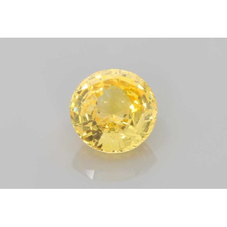 Szafir szlif okrągły, 3.57 ct, YELLOW, GIA 6522594649