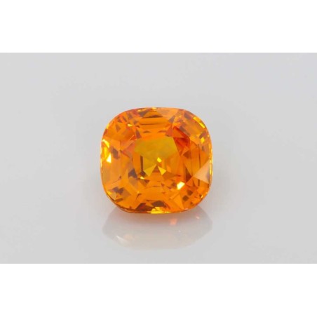 Szafir szlif poduszkowy, 5.51 ct, ORANGE, GIA 6525594957
