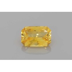 Szafir szlif szmaragdowy, 3.05 ct, YELLOW, GIA 7526026101