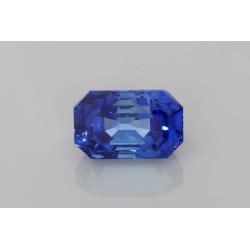 Szafir szlif szmaragdowy, 3.48 ct, BLUE, GIA 6525157092