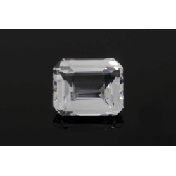 Szafir szlif szmaragdowy, 3.05 ct, WHITE, GIA 6415069292