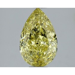 Diament o barwie fantazyjnej szlif gruszkowy, 1.01ct, VS2, Fancy Vivid Yellow, GIA 5523259246