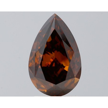 Diament o barwie fantazyjnej szlif gruszkowy, 1.92ct, VS2, Fancy Dark Brown, GIA 6521639078